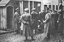 Gestapo during Selection
